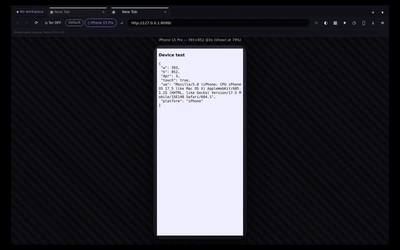iPhone emulation
